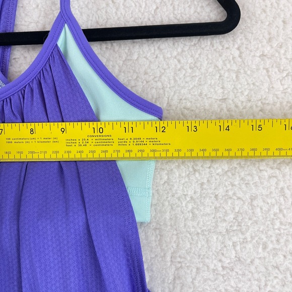 Lululemon No Limits Tank Top Womens Size 4 Purple Aqua Sleeveless Yoga Gym Sport - Picture 4 of 9